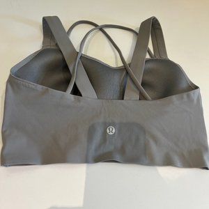 Like a Cloud Longline Bra Taupe Size 8 Almond Butter or Seal Gray